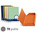 25 Cartelline 3 Lembi Luce 200gr 24,5x34,5cm Grafite Favini - Foto miniatura 1