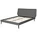 Letto In Simil Pelle Grigia Con Struttura A Doghe 160 X 200 Cm Essonne - Foto miniatura 4