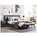 Letto In Simil Pelle Grigia Con Struttura A Doghe 160 X 200 Cm Essonne - Foto miniatura 9