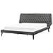 Letto In Simil Pelle Grigia Con Struttura A Doghe 160 X 200 Cm Essonne - Foto miniatura 16