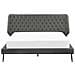 Letto In Simil Pelle Grigia Con Struttura A Doghe 160 X 200 Cm Essonne - Foto miniatura 17