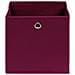 Scatole con Coperchi 4pz Rosso Scuro 32x32x32 cm Tessuto - Foto miniatura 2