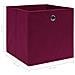 Scatole con Coperchi 4pz Rosso Scuro 32x32x32 cm Tessuto - Foto miniatura 4