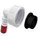 Lavatrice Corto Gomito 1"" Inch X 8/16mm Tubo Flessibile Connettore Polipropilen - Foto miniatura 1