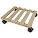 Tablette A Roulettes Pour Plantes - Sapin - H7,4 X 35 X 35 Cm - Foto miniatura 1