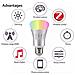 Lampadine Smart Compatibili Alexa Google 7w 7w Rgb + W Bulb E27 App Smart Life - Foto miniatura 1