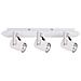Faretti Moderni Bianco 3 Luci Con Paralume Led Bianco Opaco, Gu10 - Foto miniatura 1