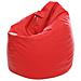 Poltrona Sacco In Poliestere Ed Ecopelle, Da 80 Cm Rosso - Foto miniatura 3