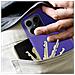 Cover Per Honor X8 4g In Silicone Semi-rigido Soft-touch Viola - Foto miniatura 4