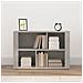 Credenza Grigio Cemento 80x30x54 Cm In Legno Multistrato - Foto miniatura 3