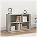Credenza Grigio Cemento 80x30x54 Cm In Legno Multistrato - Foto miniatura 1