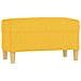 Panca Giallo Chiaro 70x35x41 Cm In Tessuto - Foto miniatura 2