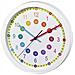 Easy Learning Quartz Wall Clock Cerchio Multicolore, Bianco - Foto miniatura 1