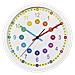 Easy Learning Quartz Wall Clock Cerchio Multicolore, Bianco - Foto miniatura 2