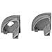 End Caps For Corner Profile Silver - Foto miniatura 1