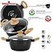 Magefesa Orbe Set Di Pentole Induzione 6-piece Antiaderente Casseruoli, Padelle Design Moderno  Nero - Foto miniatura 4