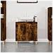 Mobile Lavabo Rovere Fumo 58x33x60 Cm In Legno Multistrato - Foto miniatura 1