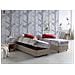 Letto Singolo Diana, Letto Contenitore Con Rivestimento In Tessuto, 100% Made In Italy, Apertura Laterale, Con Materasso Cm 80x190 Incluso, Tortora - Foto miniatura 1
