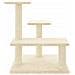Albero Per Gatti Con Tiragraffi In Sisal Crema 61 Cm - Foto miniatura 2