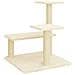 Albero Per Gatti Con Tiragraffi In Sisal Crema 61 Cm - Foto miniatura 4