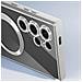 Cover Magsafe Per Samsung S24 Ultra In Silicone Bordo Cromato - Foto miniatura 5