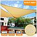 Vela Telo Parasole 4x4mt Tenda Triangolare Ombreggiante Giardino In Hdpe Beige - Foto miniatura 1