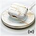 Cover Per Airpods 3 Effetto Marmo Elegante Golden Pearl Marble, Bianco - Foto miniatura 4