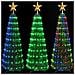 Albero Di Natale 210 Cm Cono Pieghevole 342 Led Smart Luminosi Con App Control - Foto miniatura 2