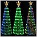 Albero Di Natale 210 Cm Cono Pieghevole 342 Led Smart Luminosi Con App Control - Foto miniatura 3