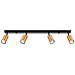 Lampada A Soffitto Winx 4l Nero /coop Sl. 1379 - Moderno Lampade Da Soffitto Nero /rame 18.5x82x6 Cm - Foto miniatura 1