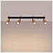 Lampada A Soffitto Winx 4l Nero /coop Sl. 1379 - Moderno Lampade Da Soffitto Nero /rame 18.5x82x6 Cm - Foto miniatura 3