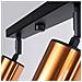 Lampada A Soffitto Winx 4l Nero /coop Sl. 1379 - Moderno Lampade Da Soffitto Nero /rame 18.5x82x6 Cm - Foto miniatura 7