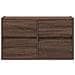 Mobile TV a Parete con Luci LED Rovere Marrone 80x31x45 cm - Foto miniatura 4