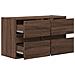 Mobile TV a Parete con Luci LED Rovere Marrone 80x31x45 cm - Foto miniatura 9