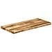 Piano Tavolo Bordi Vivi 80x40x3,8cm Legno Massello Mango Grezzo - Foto miniatura 2