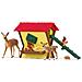 Capanna Degli Animali Della Foresta, Cassapanca Con Capanna, 1 Cerva, 1 Cerbiatto, 1 Scoiattolo, 1 Riccio, Per Bambini Dai 3 Anni - Schle - Foto miniatura 1