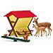 Capanna Degli Animali Della Foresta, Cassapanca Con Capanna, 1 Cerva, 1 Cerbiatto, 1 Scoiattolo, 1 Riccio, Per Bambini Dai 3 Anni - Schle - Foto miniatura 2