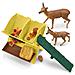 Capanna Degli Animali Della Foresta, Cassapanca Con Capanna, 1 Cerva, 1 Cerbiatto, 1 Scoiattolo, 1 Riccio, Per Bambini Dai 3 Anni - Schle - Foto miniatura 3