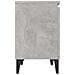 Comodini Con Gambe In Metallo Grigio Cemento 40x30x50 Cm - Foto miniatura 7