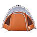 Tenda a Cupola 3 Persone Grigio e Arancione a Rilascio Rapido - Foto miniatura 5