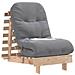 Divano Letto Futon con Materasso 60x206x11 Legno Massello Pino - Foto miniatura 4
