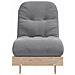 Divano Letto Futon con Materasso 60x206x11 Legno Massello Pino - Foto miniatura 5