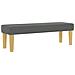 Letto Box Spring con Materasso e Panchina Grigio Scuro 200x200 cm Tessuto - Foto miniatura 6