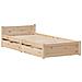 Letto senza Materasso 75x190 cm in Legno Massello Pino - Foto miniatura 3