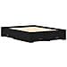 Struttura Letto con Cassetti Rovere Nero Legno ingegnerizzato - Foto miniatura 3