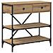 Tavolo Consolle Rovere Artigianale 75x34.5x75 cm Legno ingegnerizzato - Foto miniatura 1