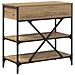 Tavolo Consolle Rovere Artigianale 75x34.5x75 cm Legno ingegnerizzato - Foto miniatura 7