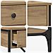 Tavolo Consolle Rovere Artigianale 75x34.5x75 cm Legno ingegnerizzato - Foto miniatura 8