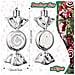 Mini Ornamenti Natalizi A Forma Di Caramella - Set Da 6, Decorazioni Festive Da Appendere All'albero Silver - Foto miniatura 6