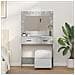 Toeletta  con luci LED Grigio cemento 78,5x41x135 cm - Foto miniatura 2